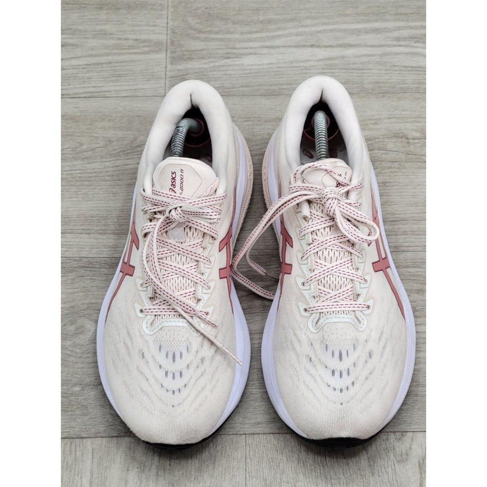 Asics Women's Light Pink and Dusty Rose Running Shoes - Picture 3 of 13